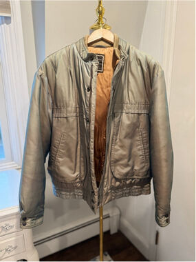 Vintage Christian Dior Monsieur Sport Sage Green Bomber Utility jacket Size 42R